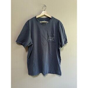 Vineyard‎ Vines Men's Gray Whale Logo Pocket T-Shirt Size XL Baggy 100% Cotton